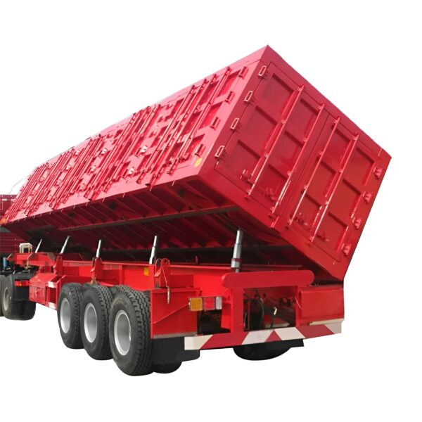 Side Dump Trailers Sale | 130-Ton Cylinder | 12×9.00-22.5 Tires | Export Ready - Image 3