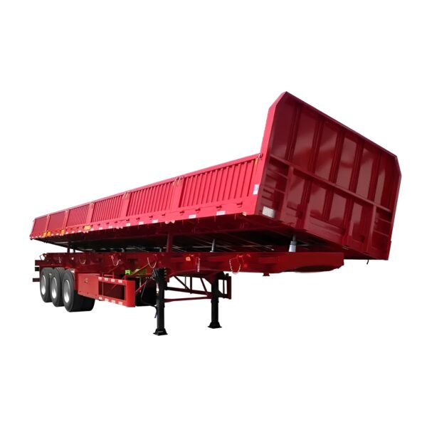 Side Dump Trailers Sale | 130-Ton Cylinder | 12×9.00-22.5 Tires | Export Ready - Image 2