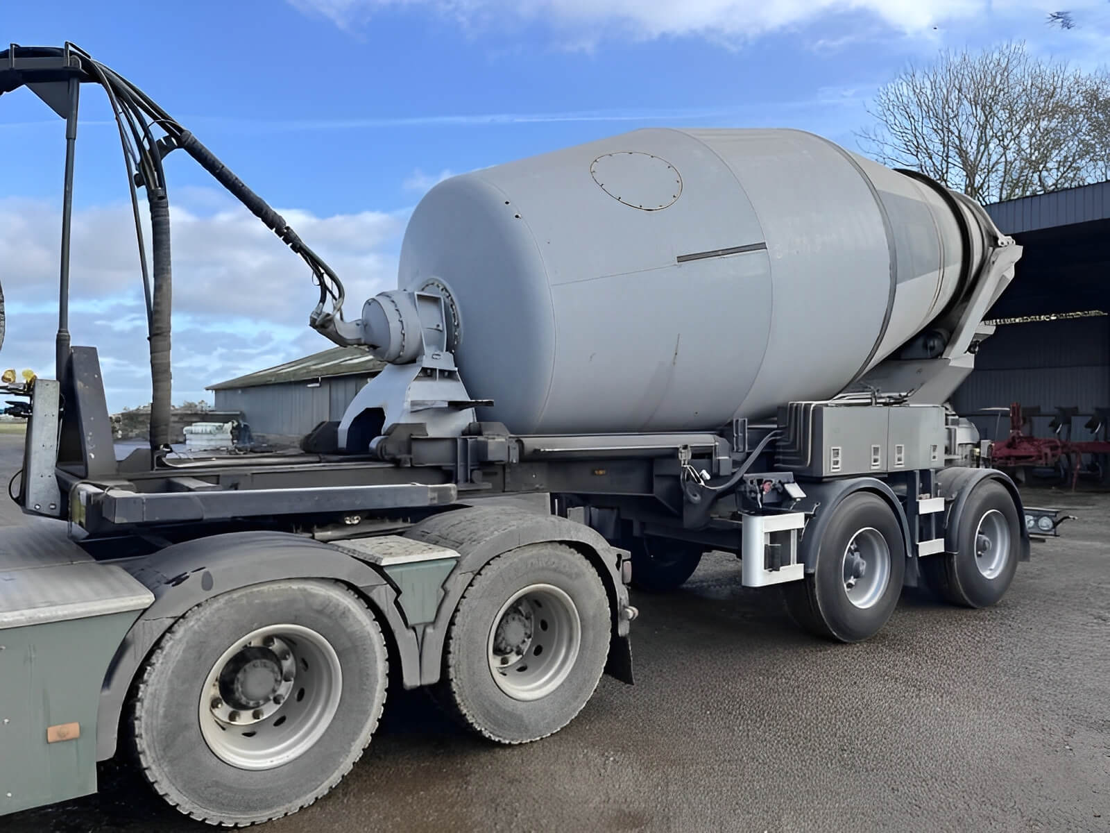 concrete mixer trailer