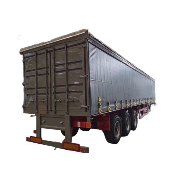 Custom 2/3/4 Axle Curtain Side Trailer | Sliding PVC Waterproof Tarpaulin - Image 3