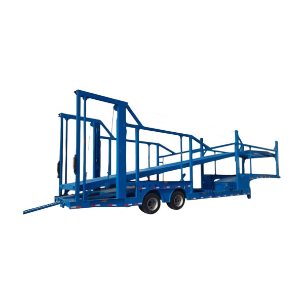 3 Axle Hydraulic/Screw Lift Car Hauler Trailer With Loading Ramps - Image 2
