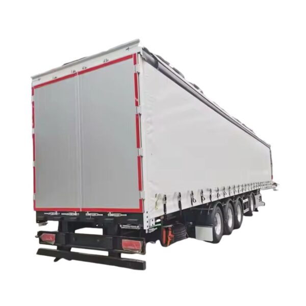 20Ton Durable Steel Curtain Side Semi Trailer for Sale - Image 3