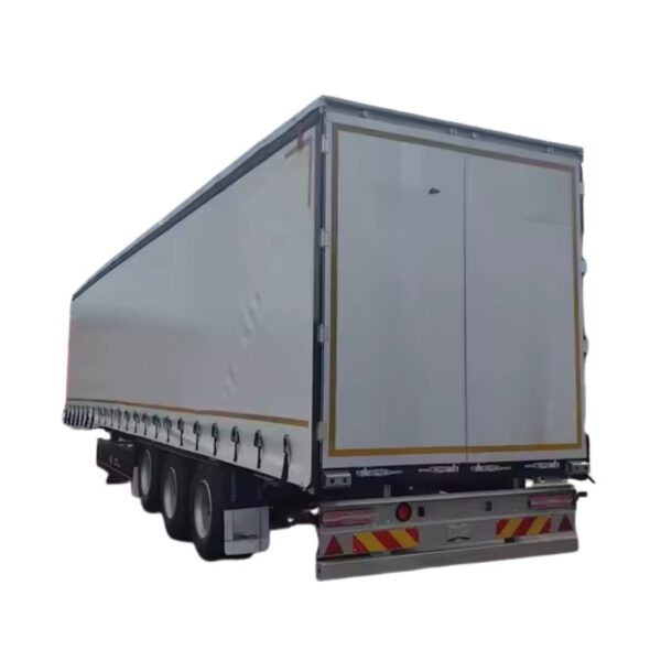 20Ton Durable Steel Curtain Side Semi Trailer for Sale - Image 4