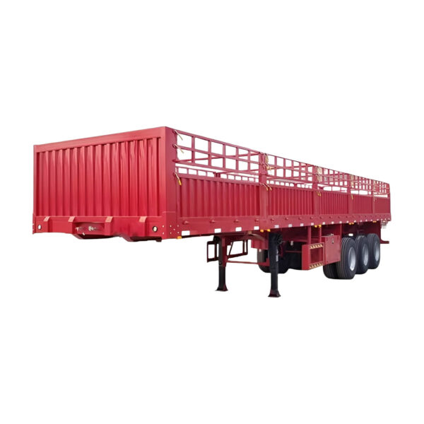 Hot Sale 3 Axle Cargo Fence Semi Trailer - Image 4