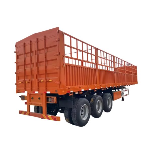 3 Axle 50 Ton Fence Semi Trailer for Heavy Loads - Image 2