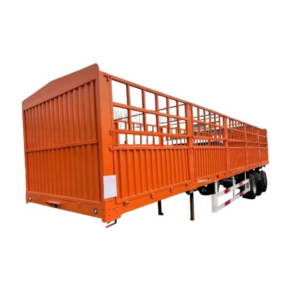 3 Axle 50 Ton Fence Semi Trailer for Heavy Loads - Image 3