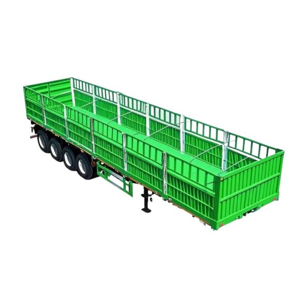 4 Axles 45ft High Fence Trailer For Sale - Image 2