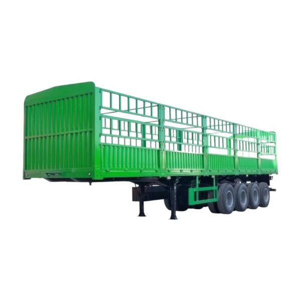 4 Axles 45ft High Fence Trailer For Sale - Image 3