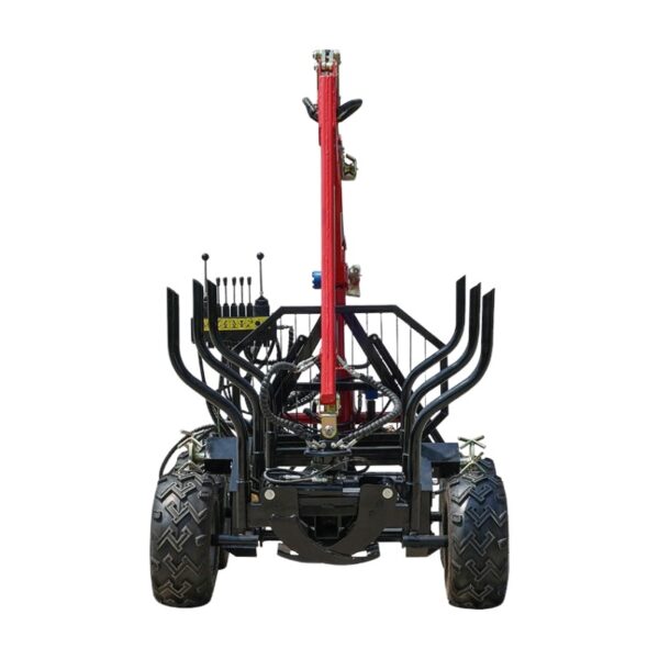 Towable Log Trailer With Grapple For ATV Wood Loading - Image 3