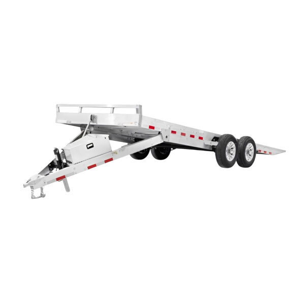 7 x 18 Power Tilt Aluminum Utility Trailer for Sale - Image 2