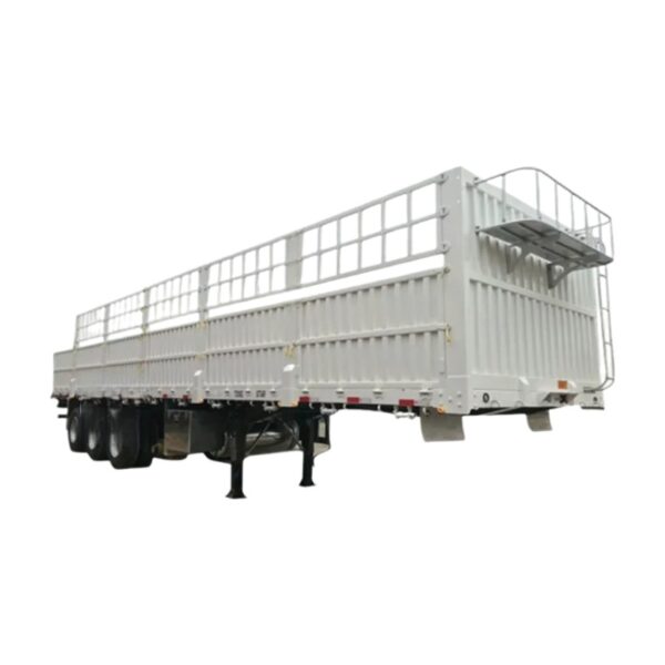 Custom Heavy Duty Steel Fence Trailer for Secure Cargo Transport - Image 3