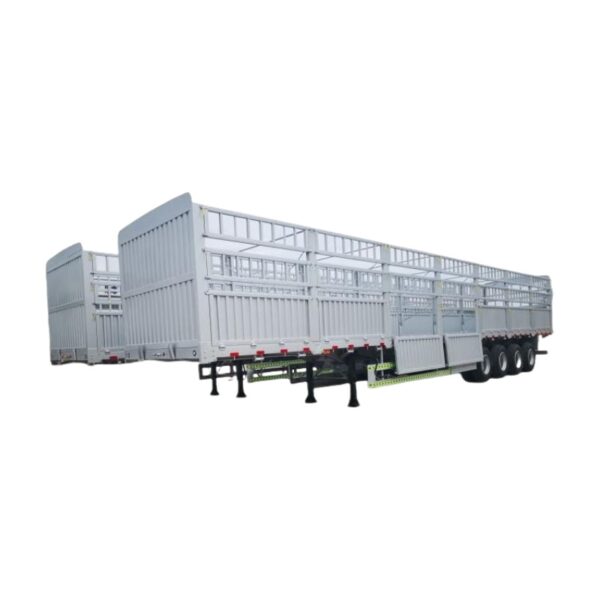 Custom Heavy Duty Steel Fence Trailer for Secure Cargo Transport - Image 4