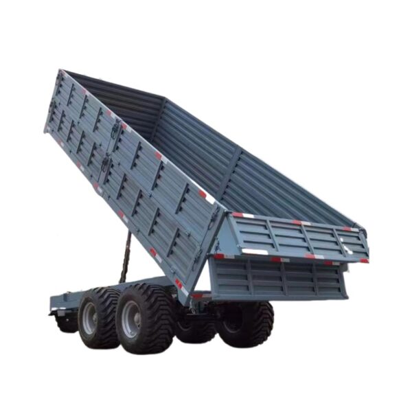 2 Axle Customizable Tractor Farm Trailer for Grain Agricultural Transportation - Image 2