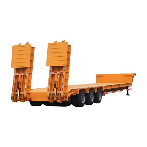 Hot Sale Double Drop Lowboy Trailer for Large Equipment Transport - Image 2