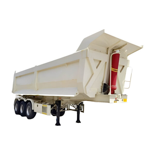 3 Axle 60 Ton Coal Hauler End Dump Trailer with Hydraulic Tipping System - Image 2
