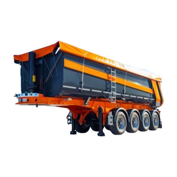 4 Axle 100 Ton End Dump Trailer for Aggregate and Mining Industries - Image 2