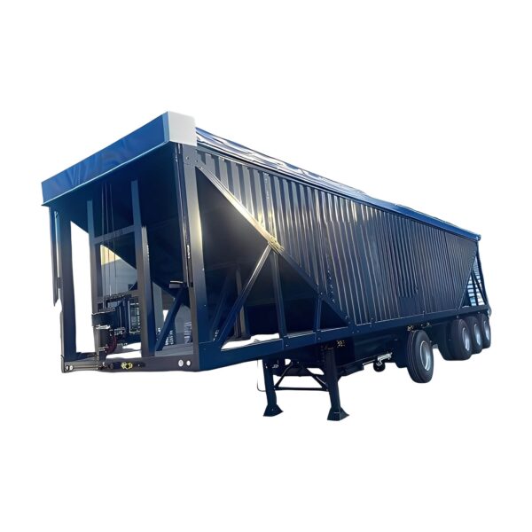 Customized 3 Axle 80 Ton Hopper Bottom Grain Trailer - Image 3