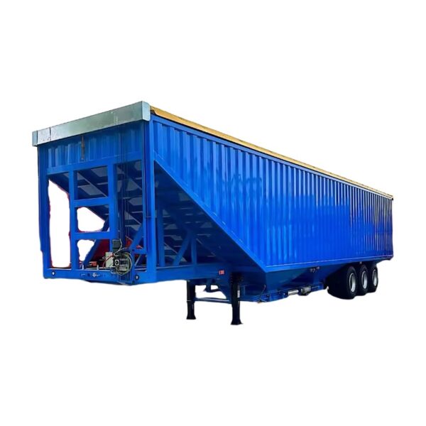 3/4 Axle Bulk Cargo Dump Hopper Bottom Trailer - Image 3